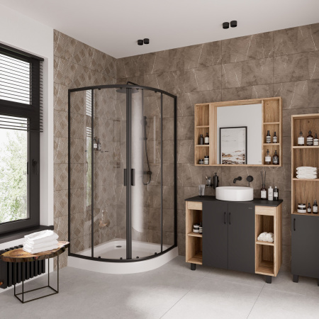 Душевой уголок Niagara Nova NG-6807-08 BLACK 100х100